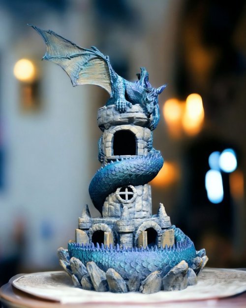 Guardian of the Dice Tower 9.25 inches tall